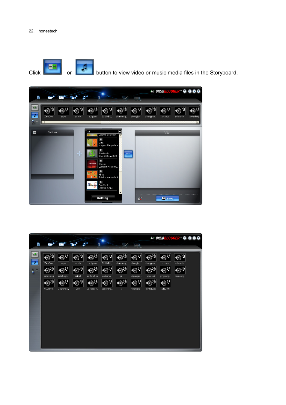 Honestech Rapid Video Blogger User Manual | Page 22 / 61
