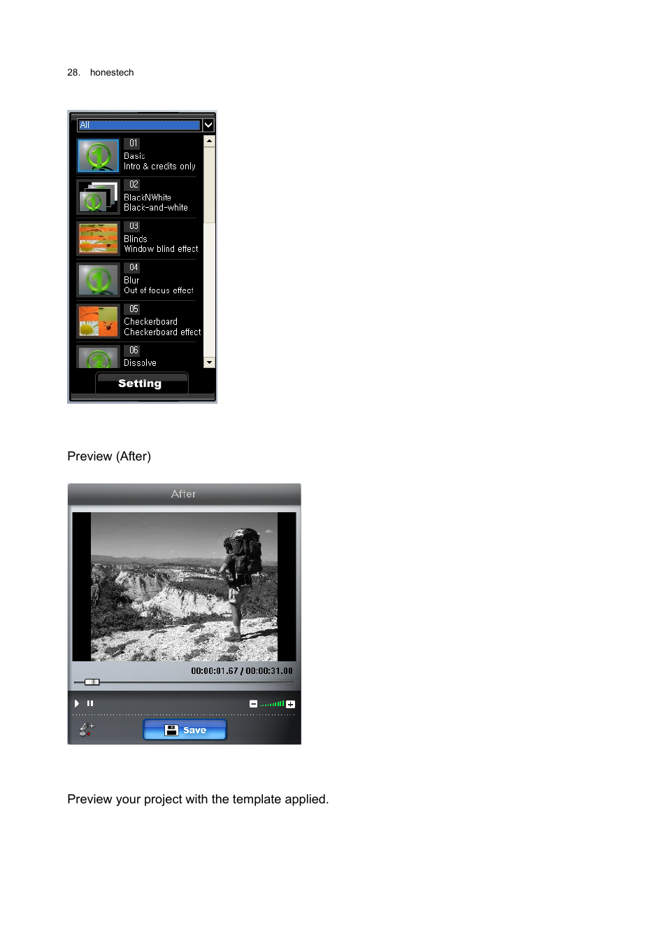 Honestech Rapid Video Blogger User Manual | Page 28 / 61
