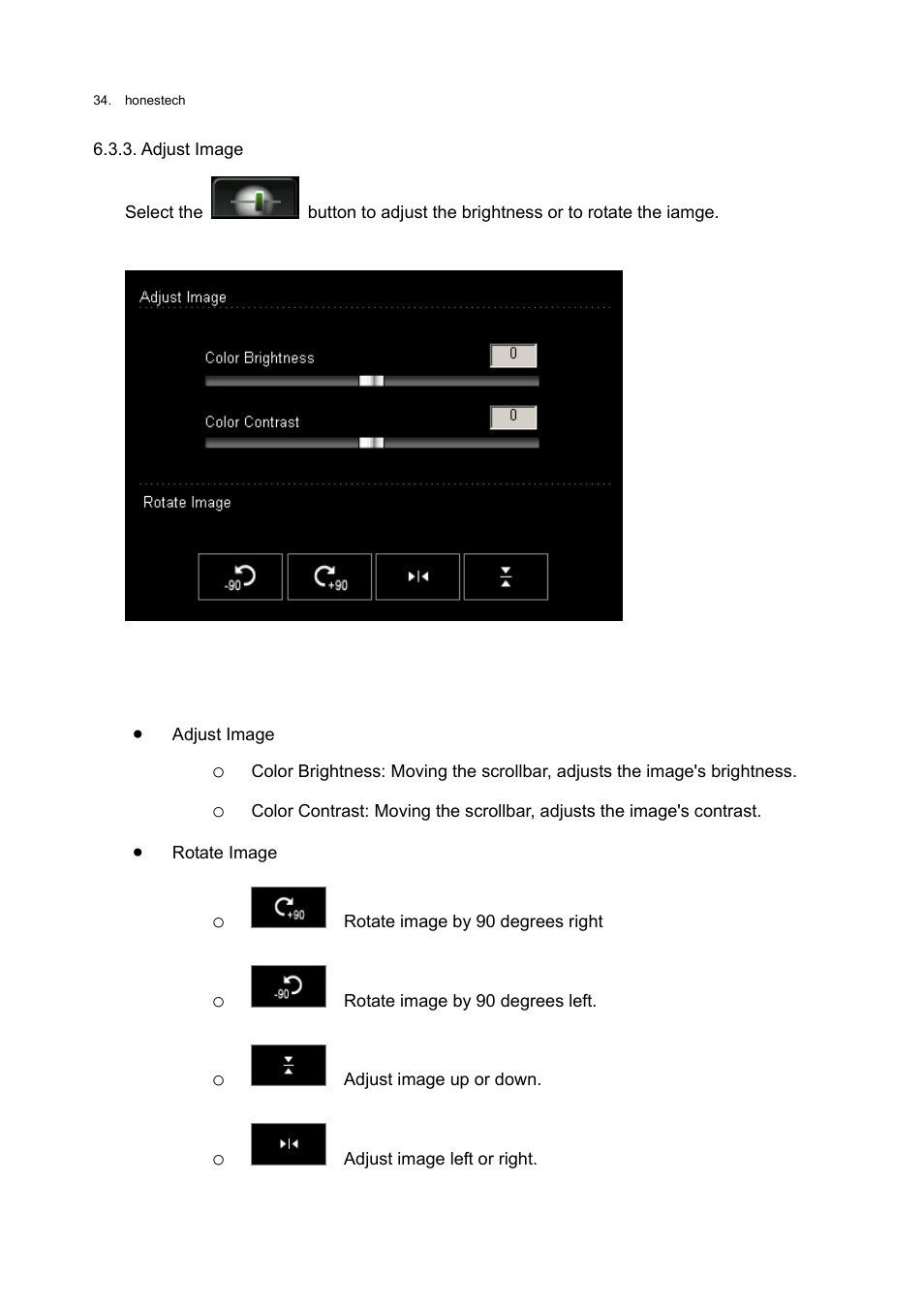 Adjust image | Honestech Rapid Video Blogger User Manual | Page 34 / 61