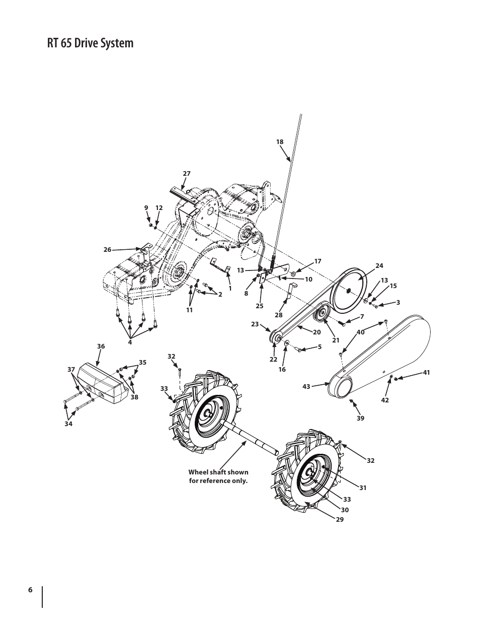 Rt 65 drive system | Cub Cadet FT 24 User Manual | Page 6 / 40