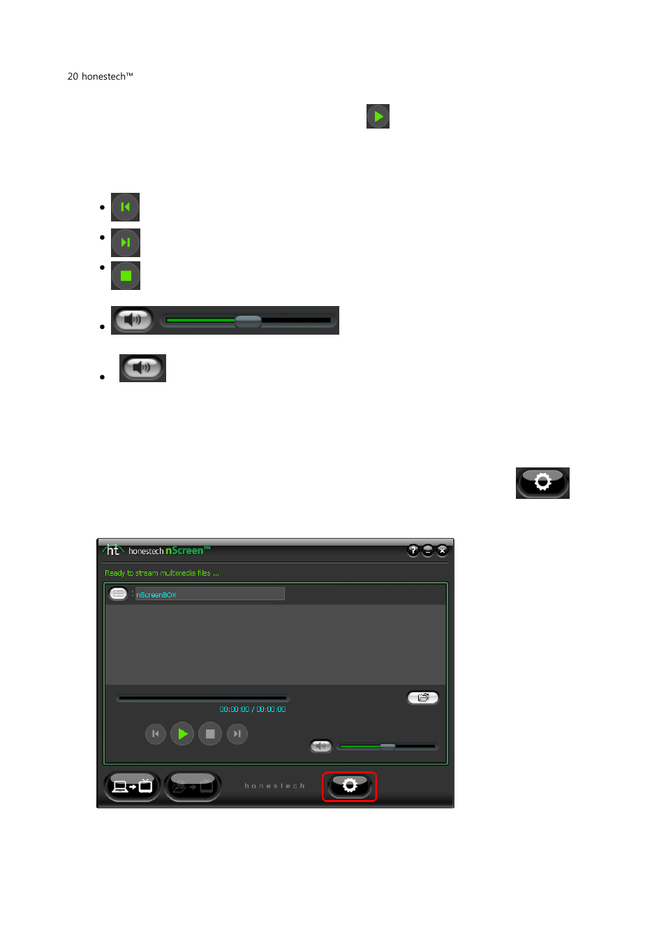Streaming mode settings | Honestech nScreen Deluxe User Manual | Page 20 / 43