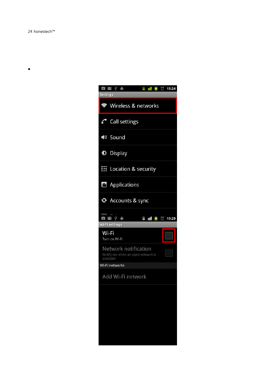 Connect to the nscreen wi-fi network | Honestech nScreen Deluxe User Manual | Page 24 / 43