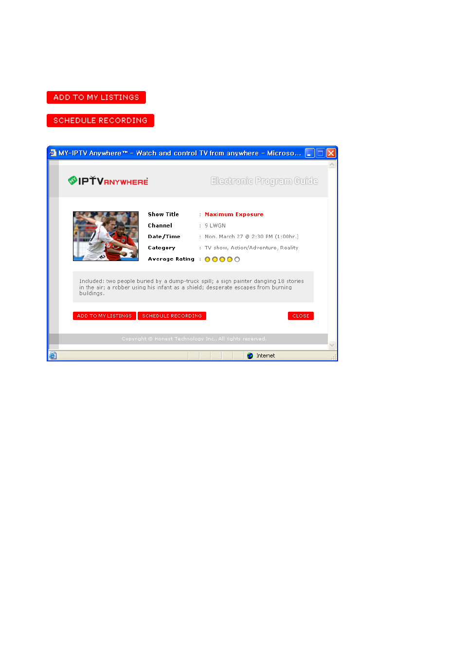 Honestech MY-IPTV&CAM Anywhere User Manual | Page 35 / 60