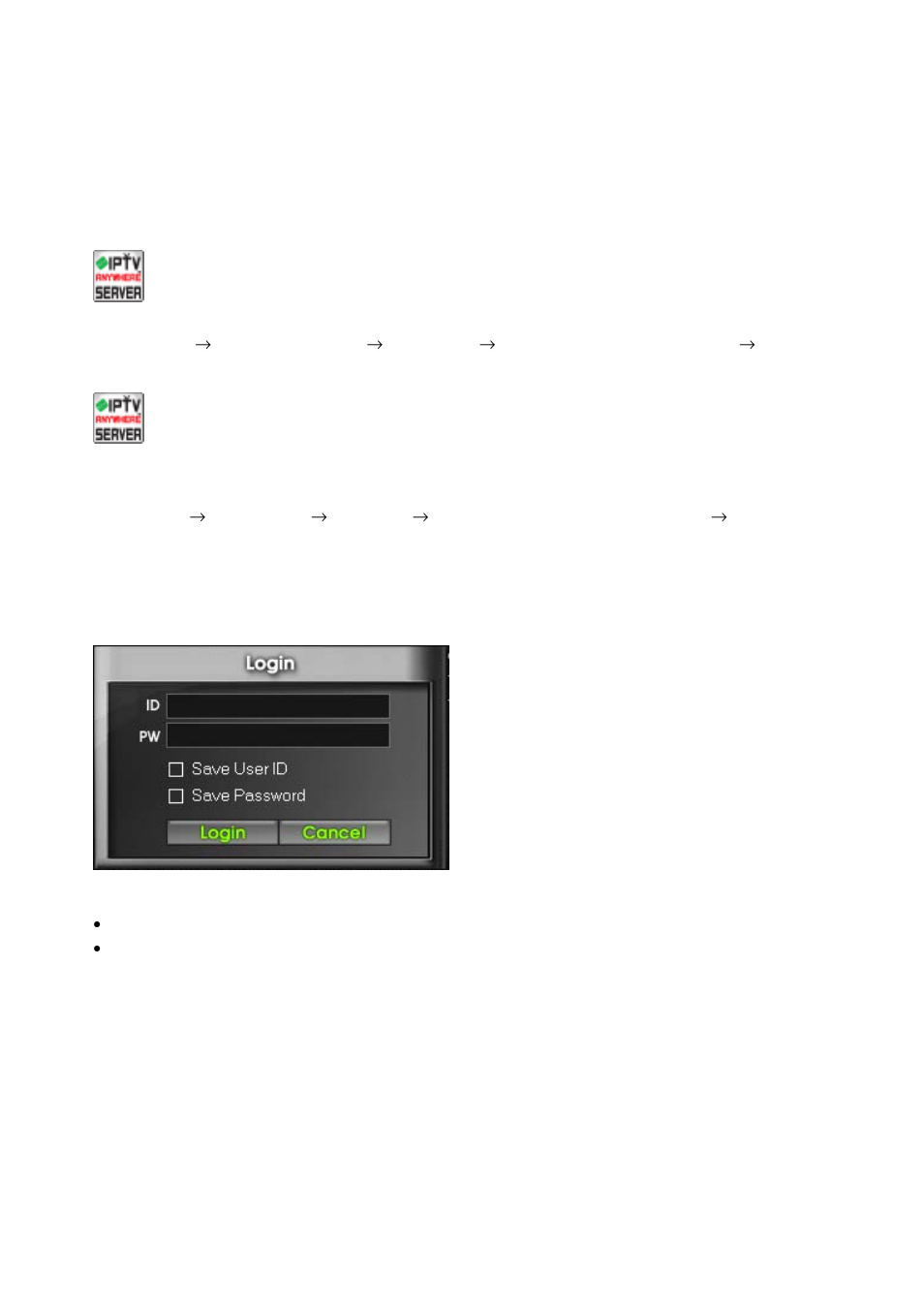 Using my-iptv anywhere, Server application, My-iptv anywhere™ server | Honestech MY-IPTV&CAM Anywhere User Manual | Page 37 / 60