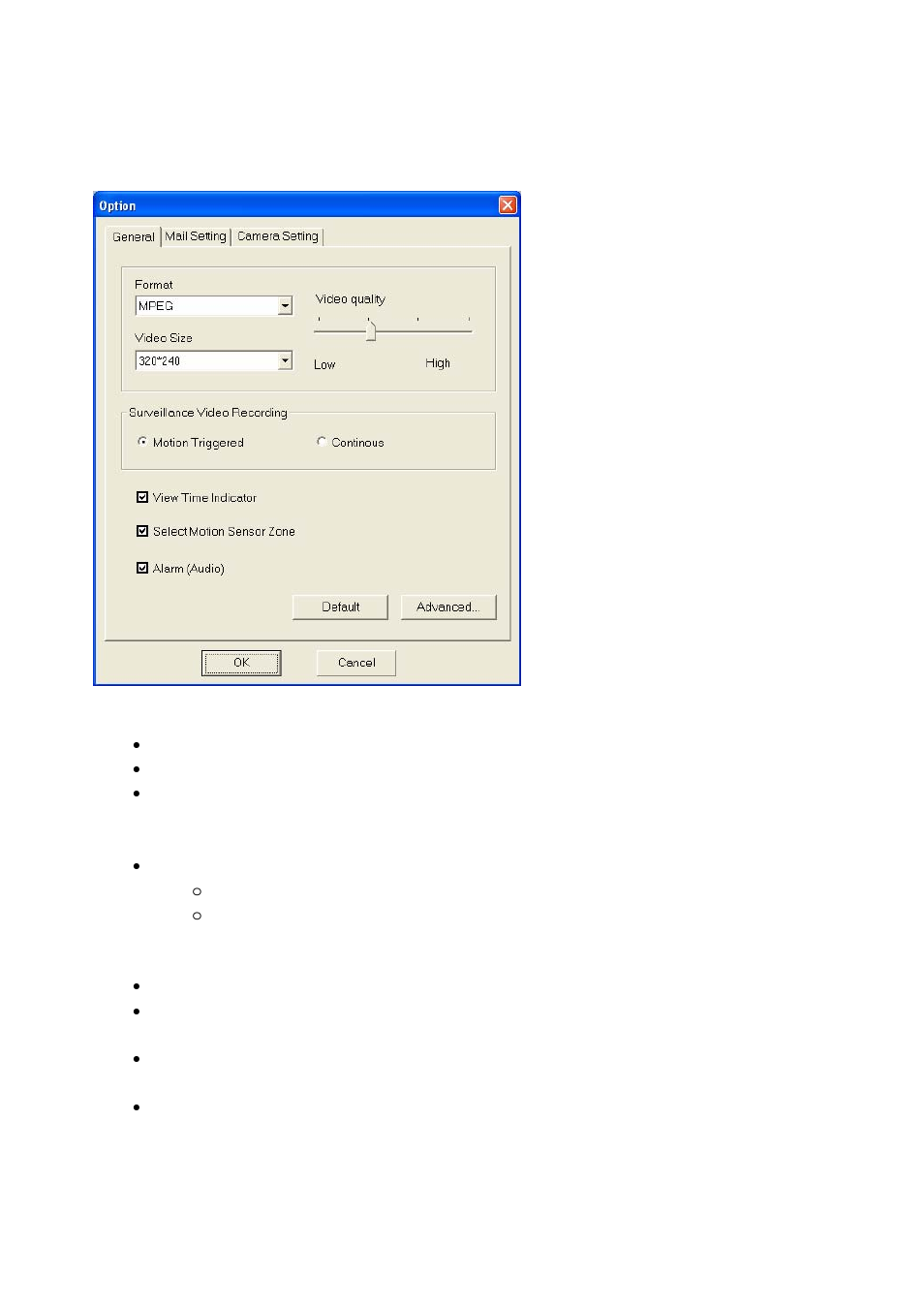 Options | Honestech MY-IPTV&CAM Anywhere User Manual | Page 52 / 60