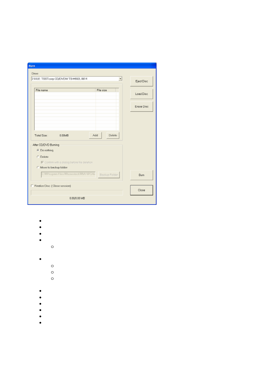 Data burning | Honestech MY-IPTV&CAM Anywhere User Manual | Page 57 / 60