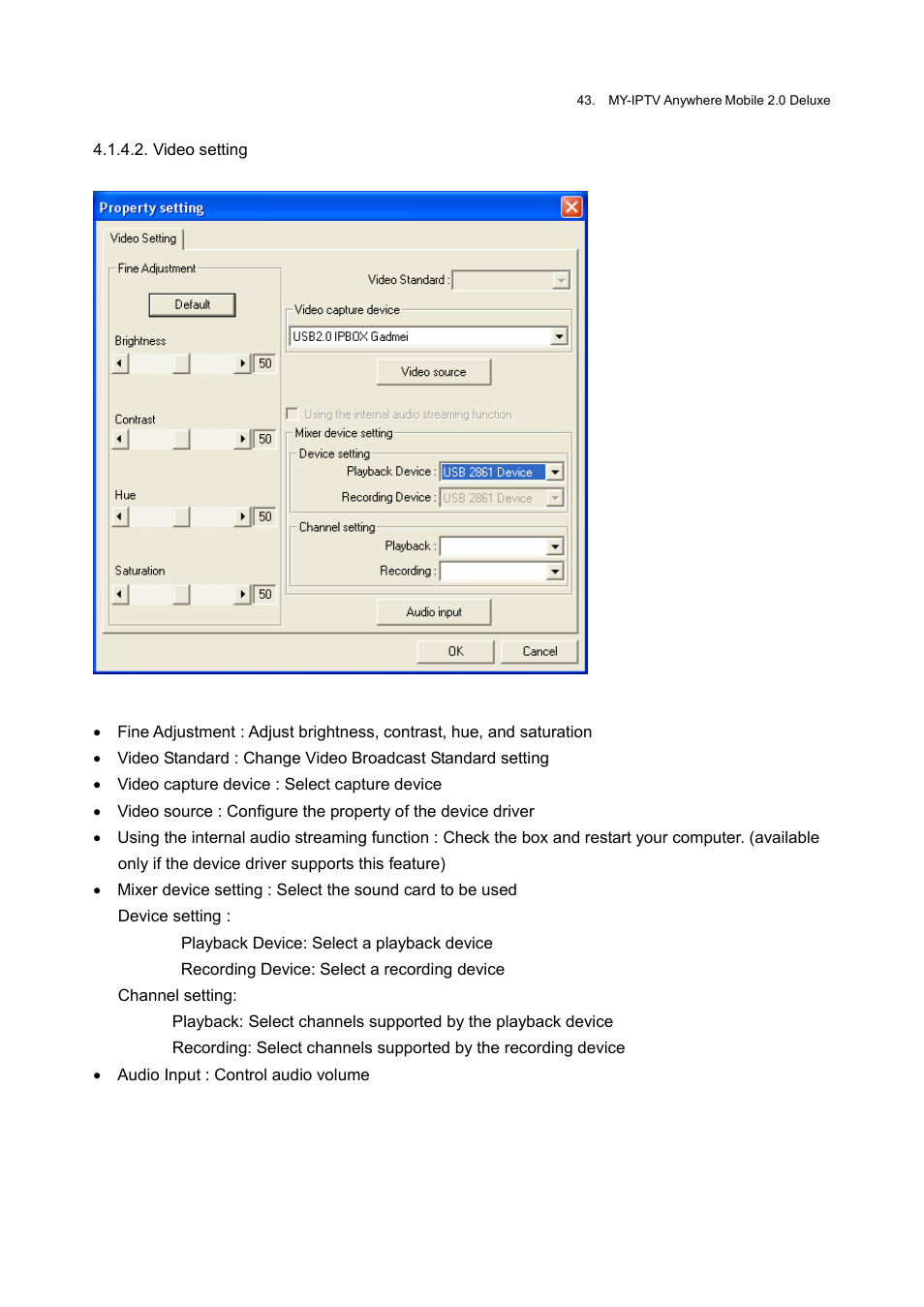 Honestech MY-IPTV Anywhere Mobile 2.0 Deluxe User Manual | Page 43 / 78