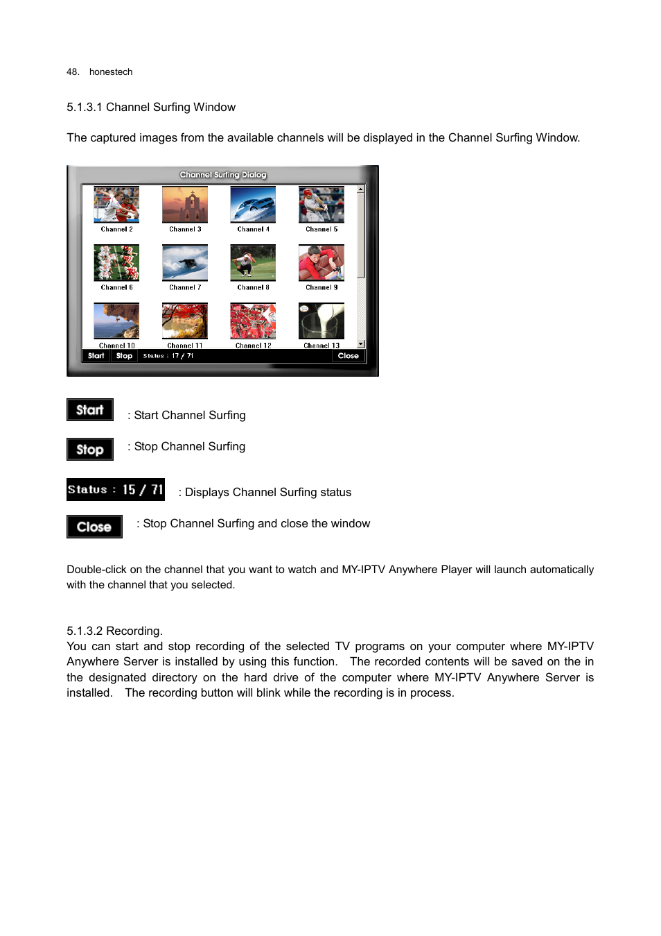 Honestech MY-IPTV Anywhere Mobile 2.0 Deluxe User Manual | Page 48 / 78