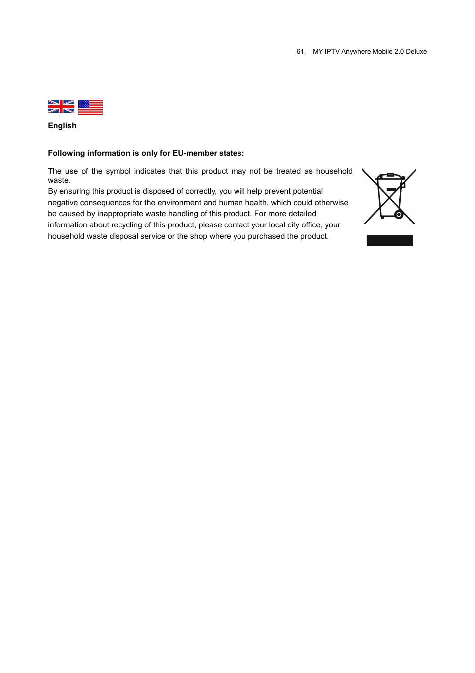 Honestech MY-IPTV Anywhere Mobile 2.0 Deluxe User Manual | Page 61 / 78
