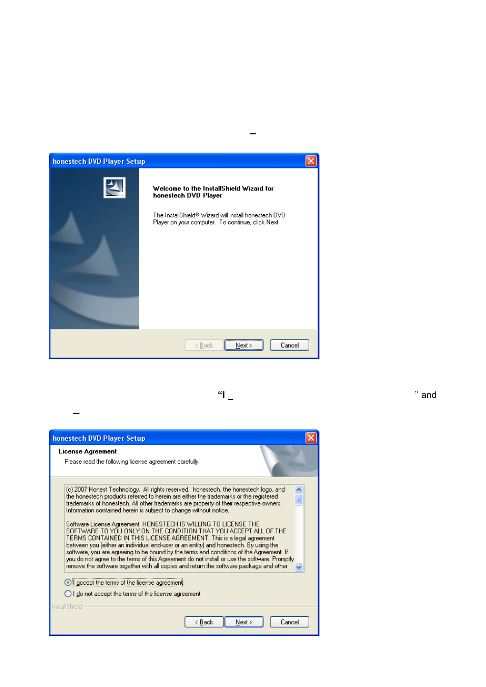 Honestech dvd player installation | Honestech DVD Player 3.0 User Manual | Page 11 / 48