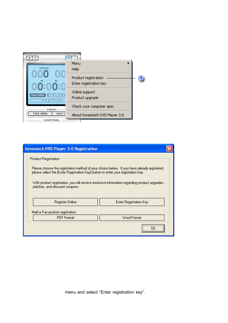 Product registration | Honestech DVD Player 3.0 User Manual | Page 14 / 48