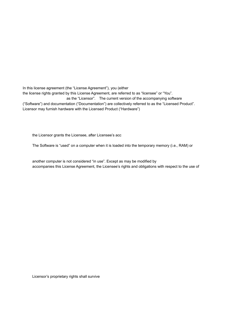 End user license agreement | Honestech DVD Player 3.0 User Manual | Page 2 / 48