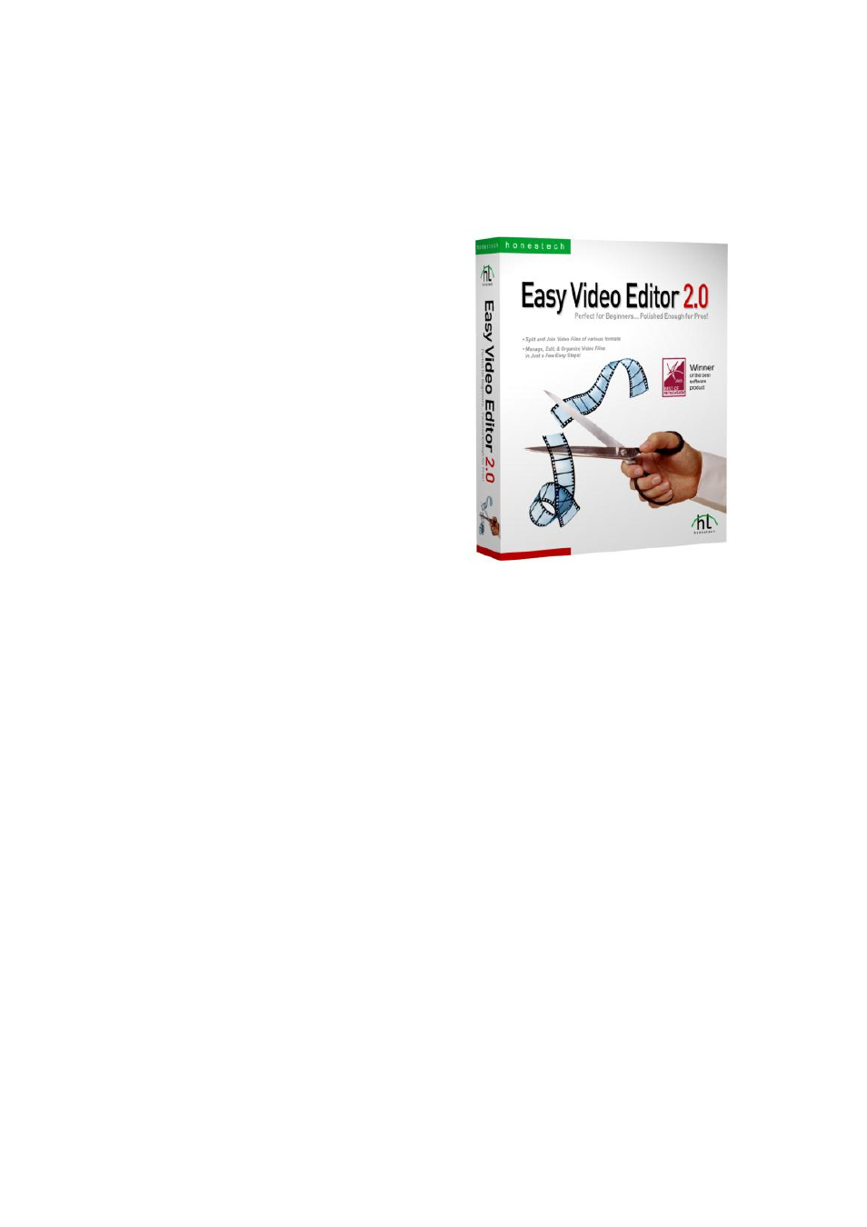 Easy video editor 2.0, Honestech | Honestech DVD Player 3.0 User Manual | Page 39 / 48