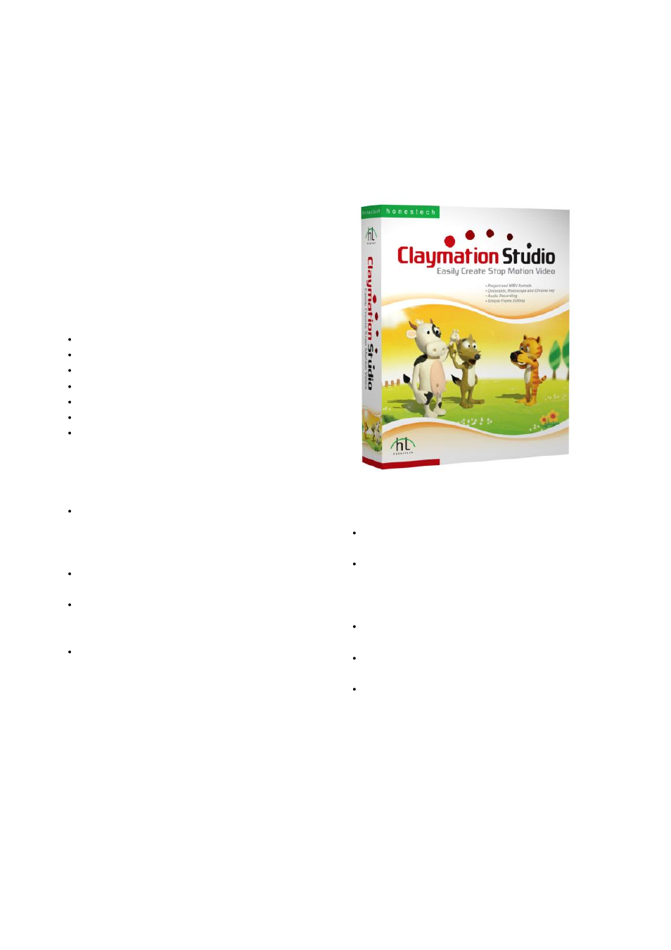 Claymation studio, Honestech | Honestech DVD Player 3.0 User Manual | Page 46 / 48