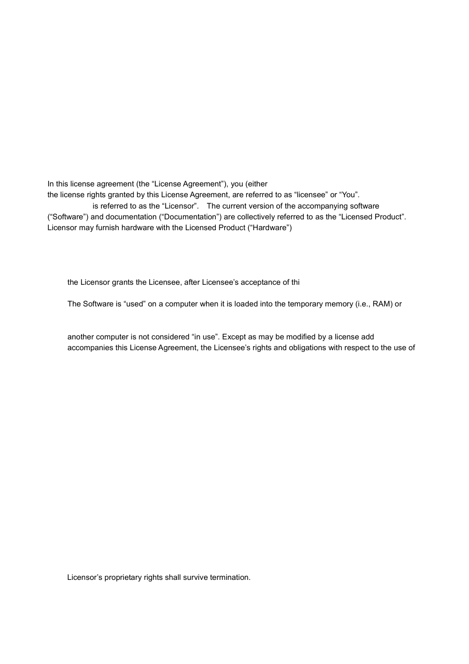 End user license agreement | Honestech Audio Recorder 2.0 Deluxe User Manual | Page 2 / 49