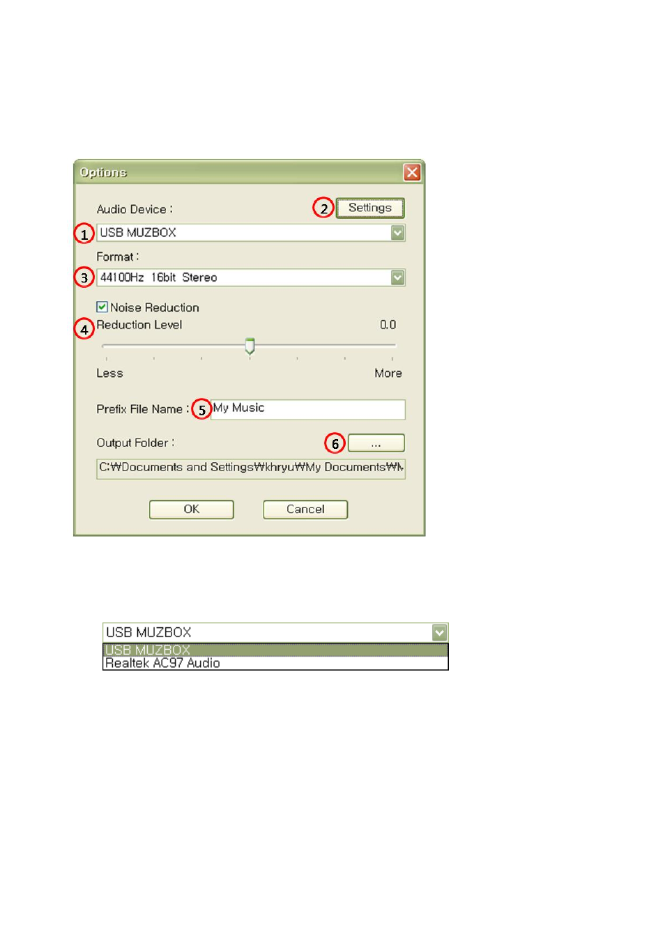 1 options | Honestech Audio Recorder 2.0 Deluxe User Manual | Page 24 / 49