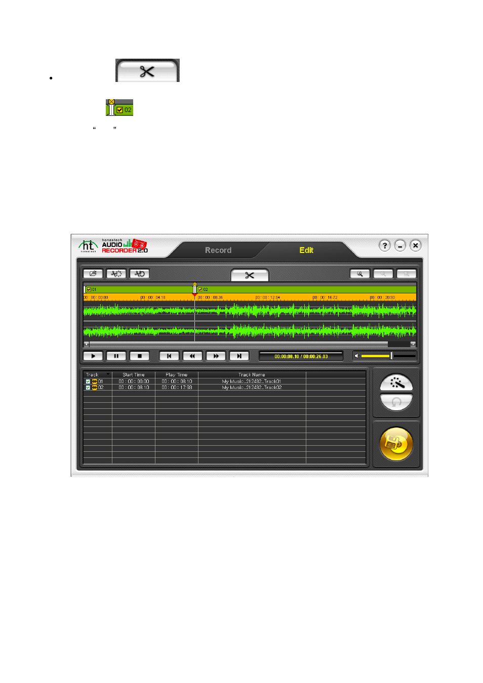 Honestech Audio Recorder 2.0 Deluxe User Manual | Page 30 / 49