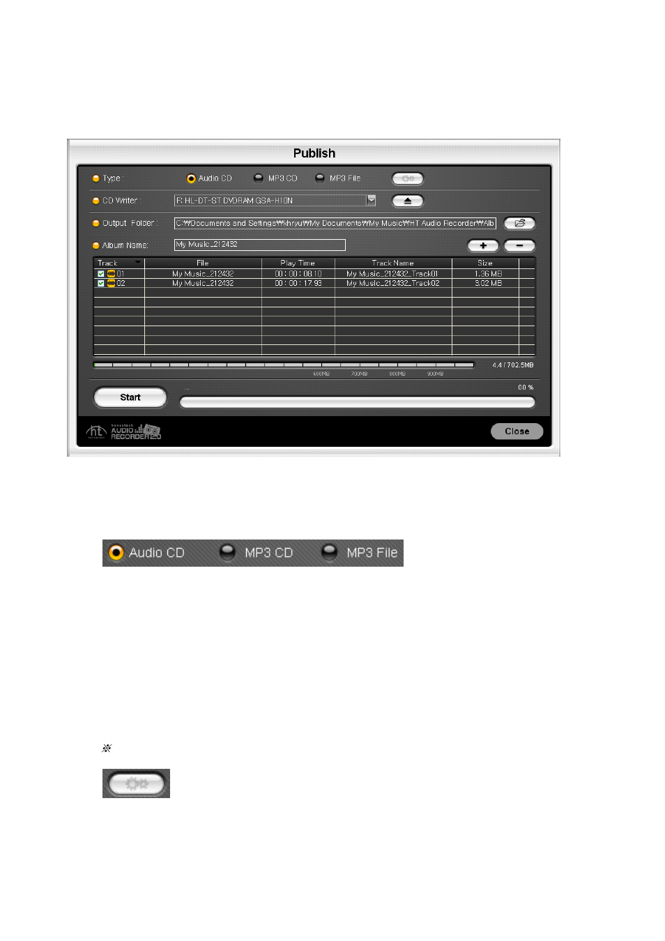 Publish | Honestech Audio Recorder 2.0 Deluxe User Manual | Page 33 / 49