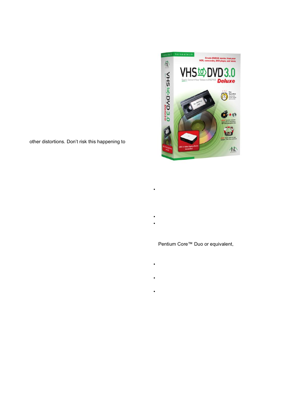 Vhs to dvd 3.0 deluxe, Honestech | Honestech Audio Recorder 2.0 Deluxe User Manual | Page 40 / 49