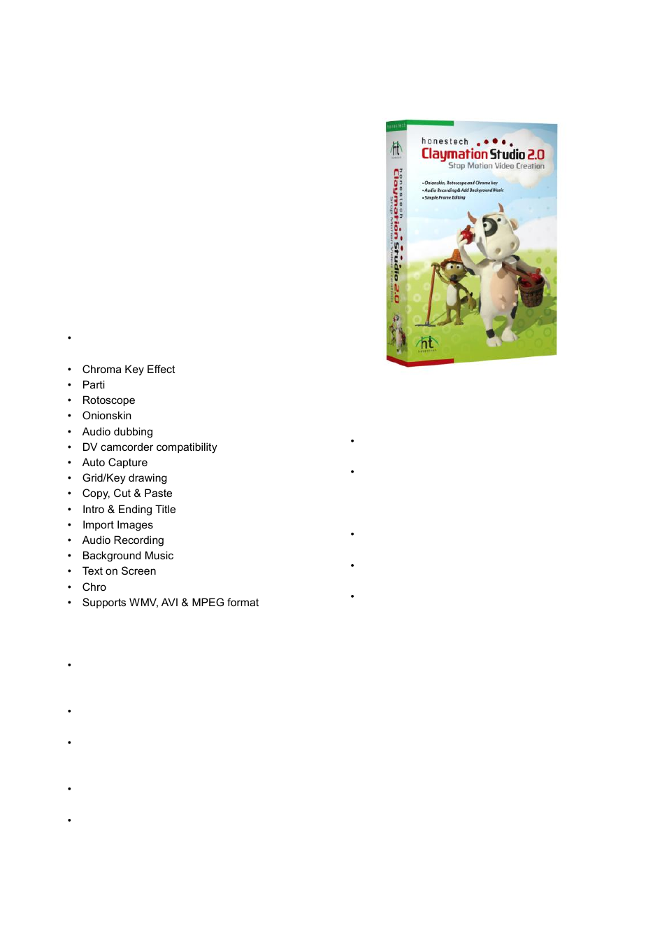 Claymation studio 2.0, Honestech | Honestech Audio Recorder 2.0 Deluxe User Manual | Page 41 / 49