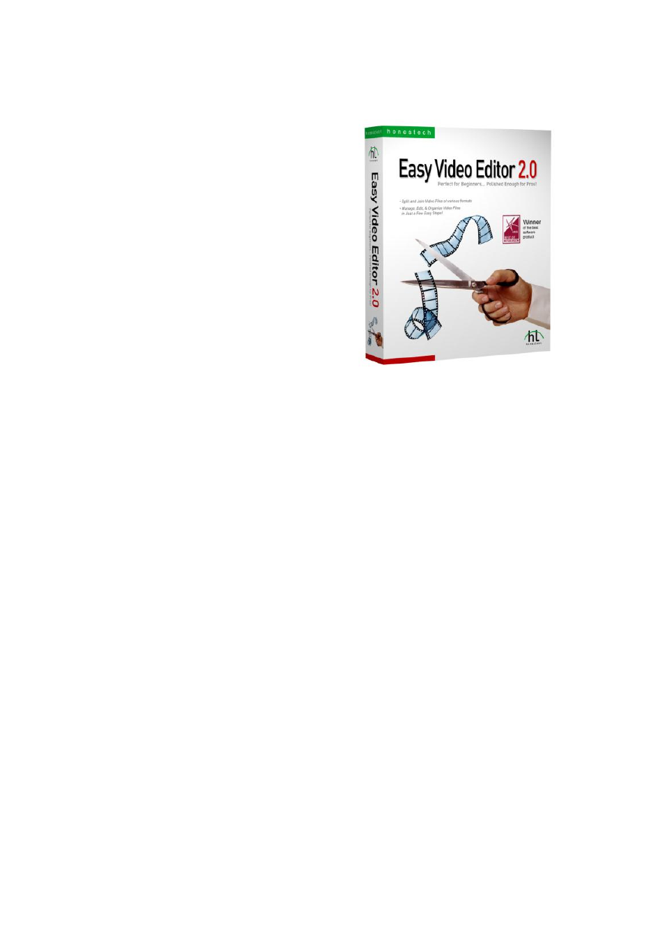 Easy video editor 2.0, Honestech | Honestech Audio Recorder 2.0 Deluxe User Manual | Page 46 / 49