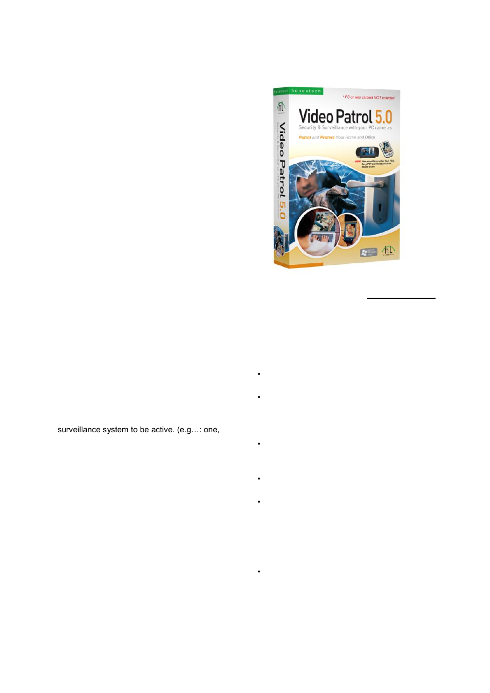 Video patrol 5.0, Honestech | Honestech Audio Recorder 2.0 Deluxe User Manual | Page 48 / 49