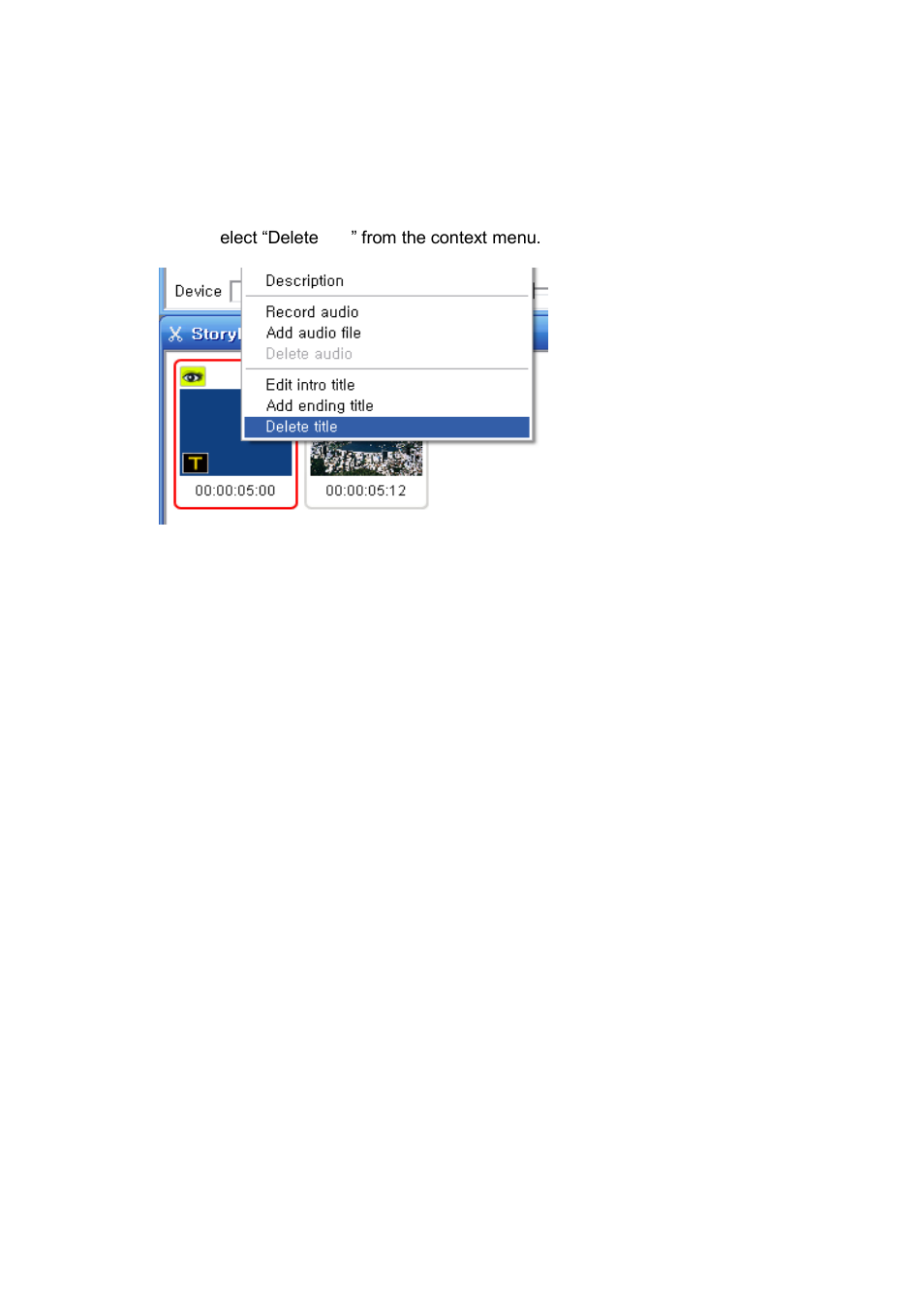 Delete title | Honestech Claymation Studio User Manual | Page 34 / 64