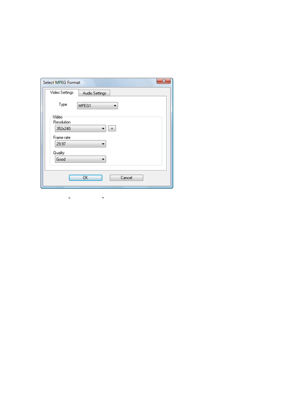 Mpeg format settings | Honestech Claymation Studio 2.0 User Manual | Page 42 / 56