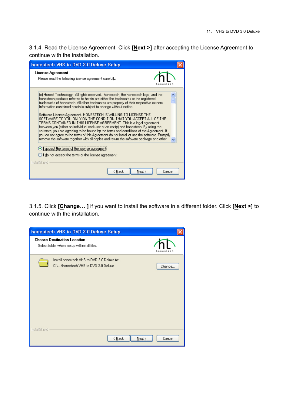 Honestech VHS to DVD 3.0 Deluxe User Manual | Page 11 / 83