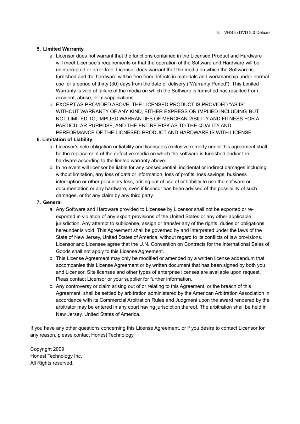 Honestech VHS to DVD 3.0 Deluxe User Manual | Page 3 / 83