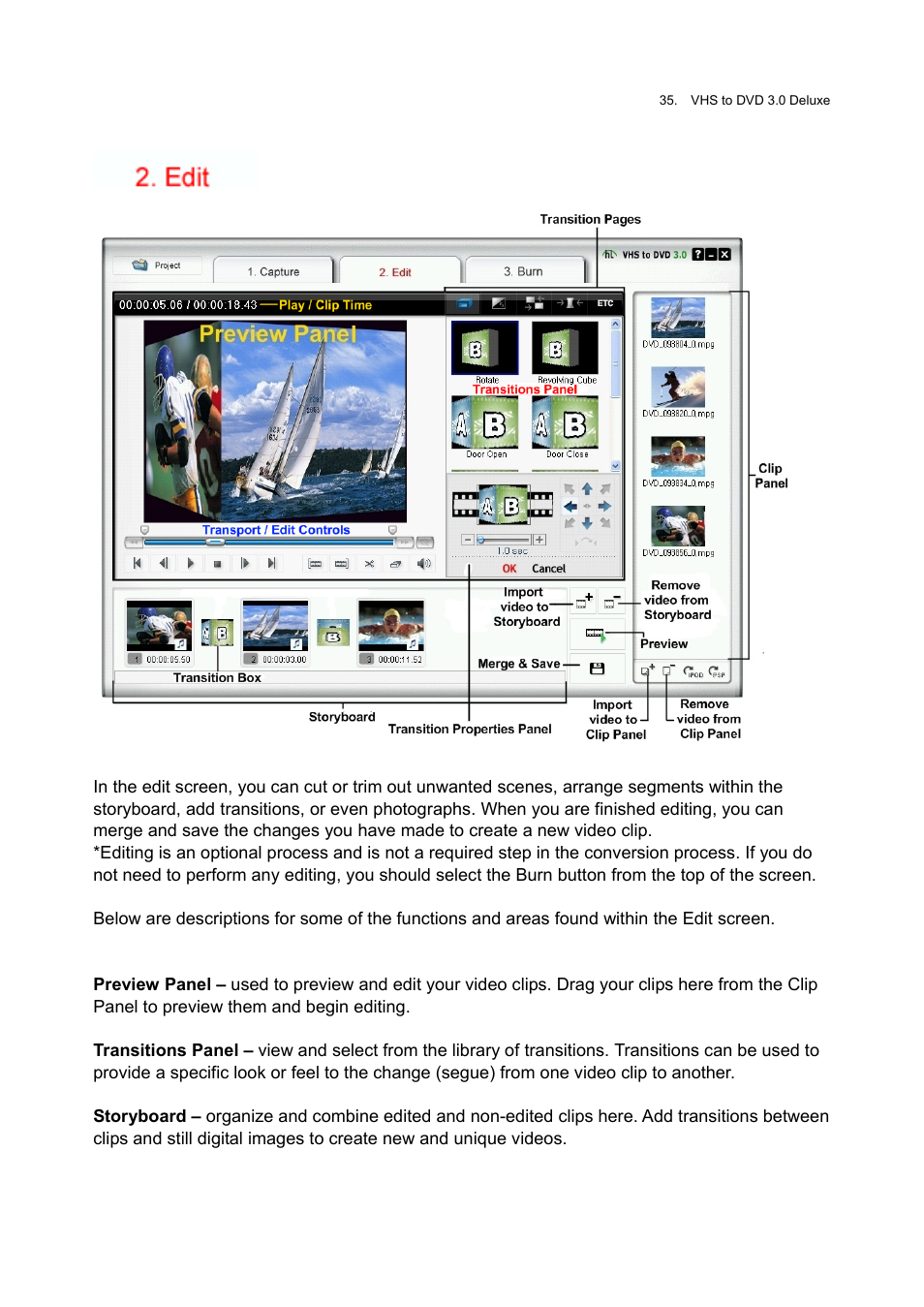 Honestech VHS to DVD 3.0 Deluxe User Manual | Page 35 / 83