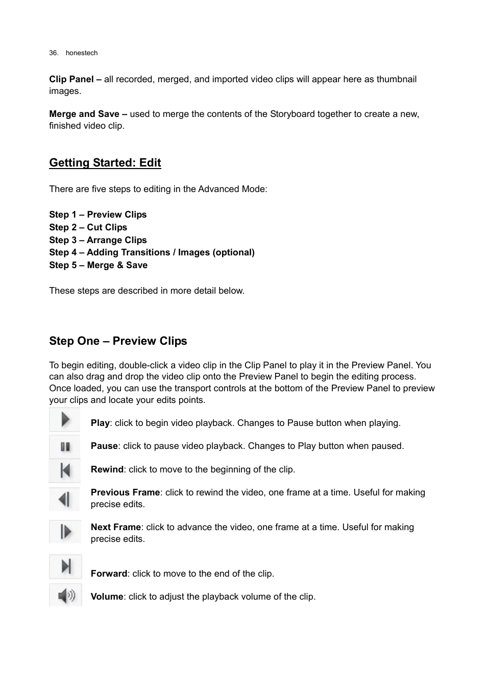 Honestech VHS to DVD 3.0 Deluxe User Manual | Page 36 / 83