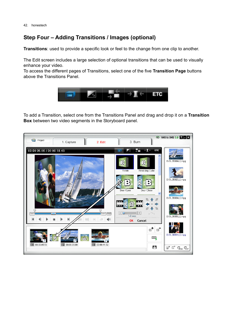 Honestech VHS to DVD 3.0 Deluxe User Manual | Page 42 / 83