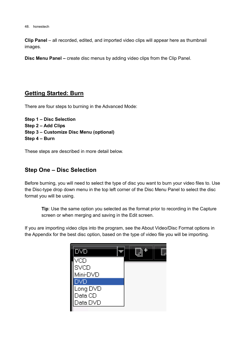 Honestech VHS to DVD 3.0 Deluxe User Manual | Page 48 / 83