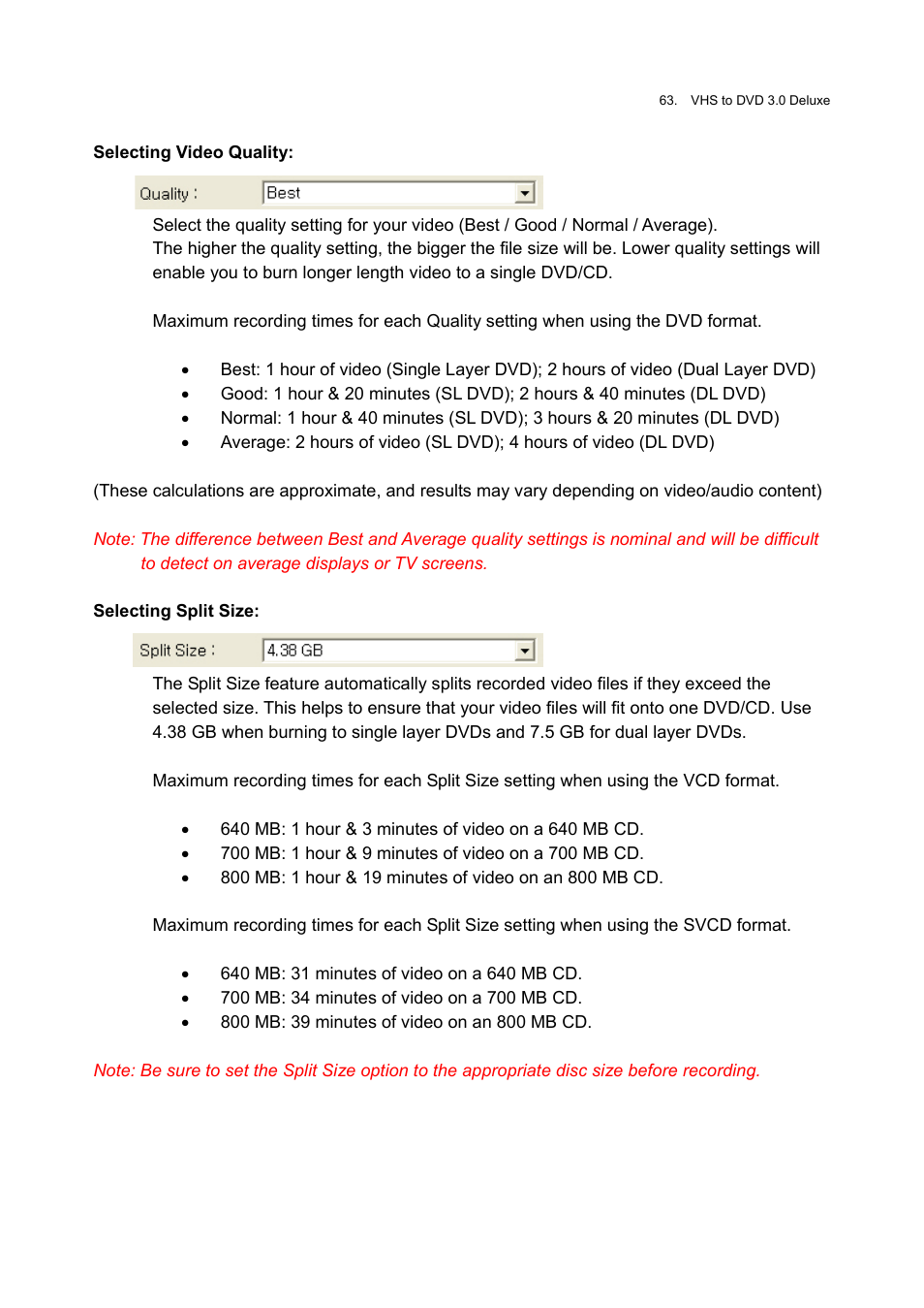 Honestech VHS to DVD 3.0 Deluxe User Manual | Page 63 / 83