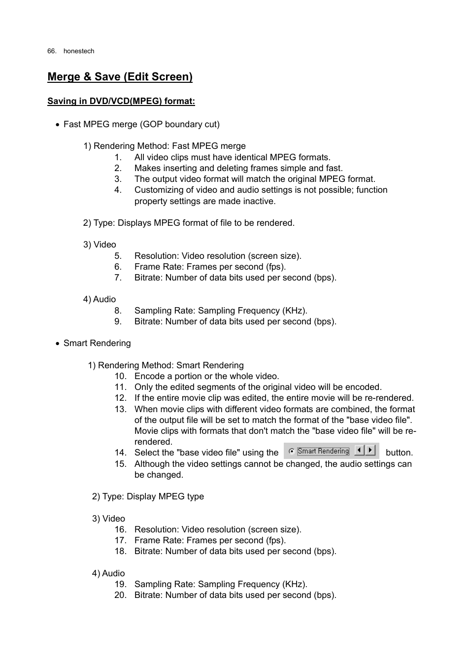 Merge & save (edit screen) | Honestech VHS to DVD 3.0 Deluxe User Manual | Page 66 / 83