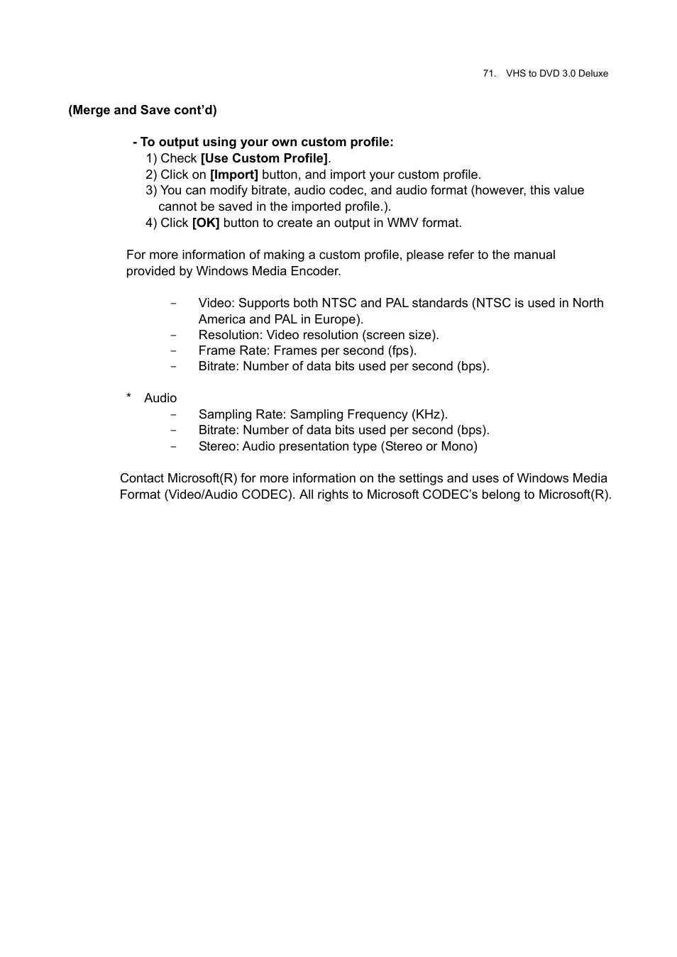 Honestech VHS to DVD 3.0 Deluxe User Manual | Page 71 / 83