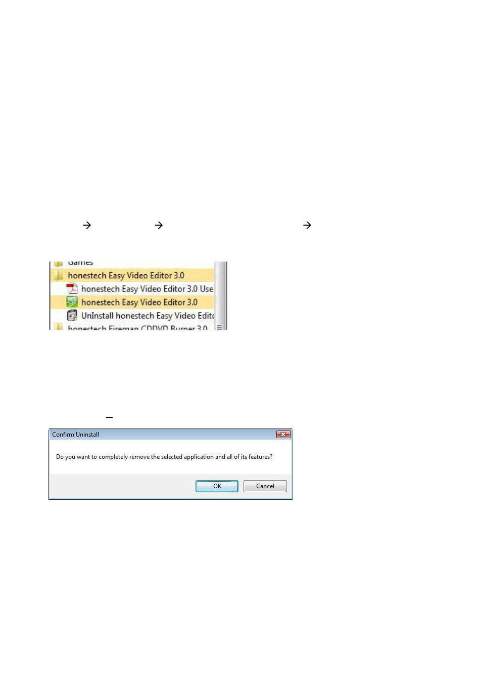 Uninstall honestech easy video editor 3.0, Uninstall honestech | Honestech Easy Video Editor 3.0 User Manual | Page 33 / 43