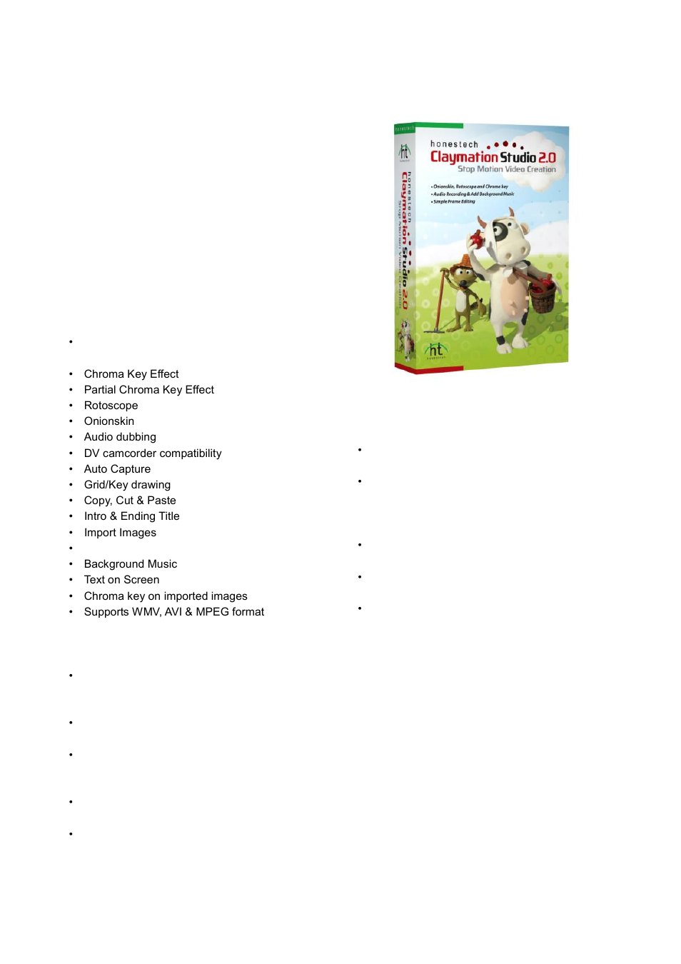 Claymation studio 2.0, Honestech | Honestech Easy Video Editor 3.0 User Manual | Page 36 / 43