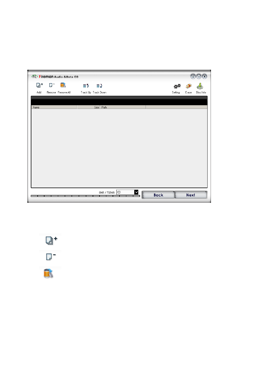 Creating audio data cd | Honestech Fireman CD/DVD Burner 3.0 User Manual | Page 22 / 115