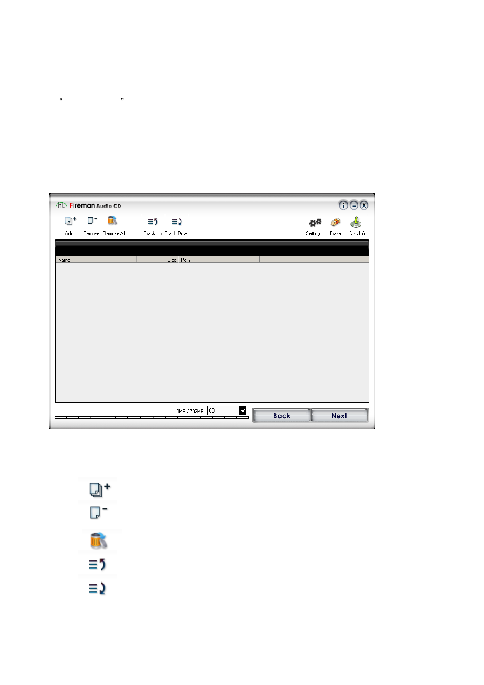 How to burn audio files onto cd/dvd, Creating audio cd | Honestech Fireman CD/DVD Burner 3.0 User Manual | Page 30 / 115