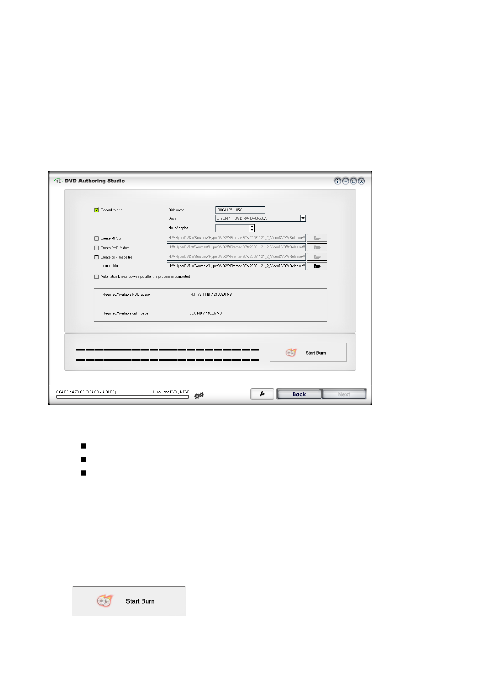 Burn disc | Honestech Fireman CD/DVD Burner 3.0 User Manual | Page 79 / 115