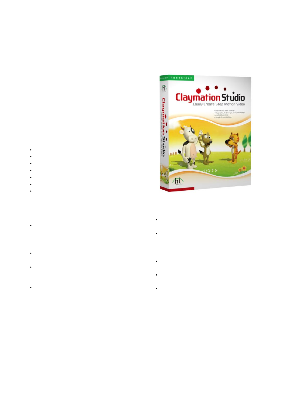 Claymation studio, Honestech | Honestech VHS to DVD Plus User Manual | Page 76 / 78