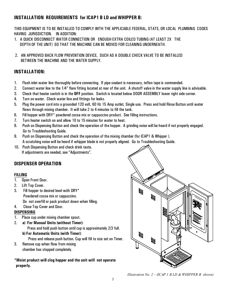 Cecilware WHIPPER User Manual | Page 3 / 18