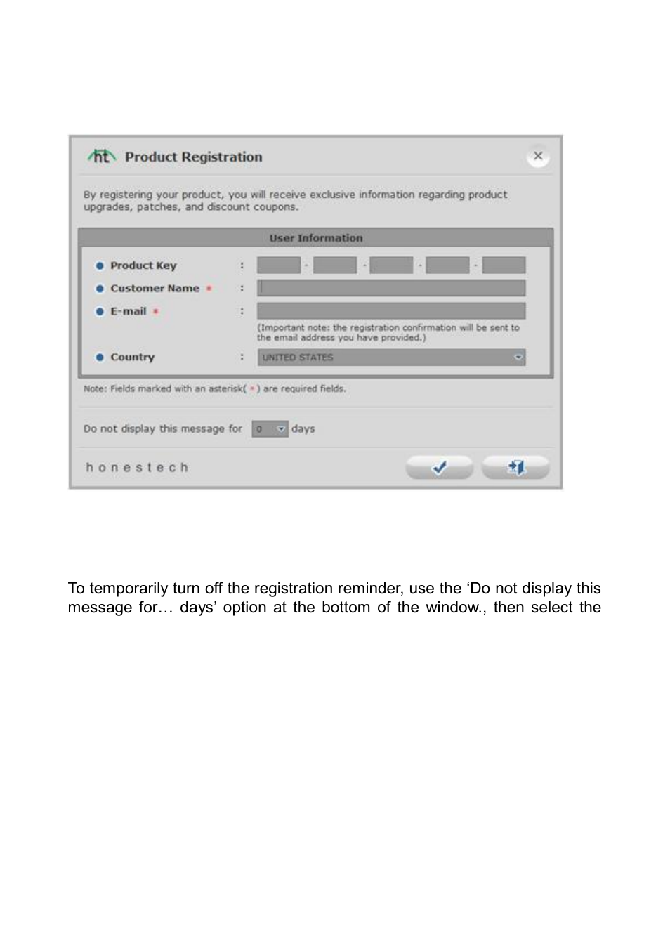 Product registration | Honestech VHS to DVD 7.0 Deluxe User Manual | Page 16 / 78