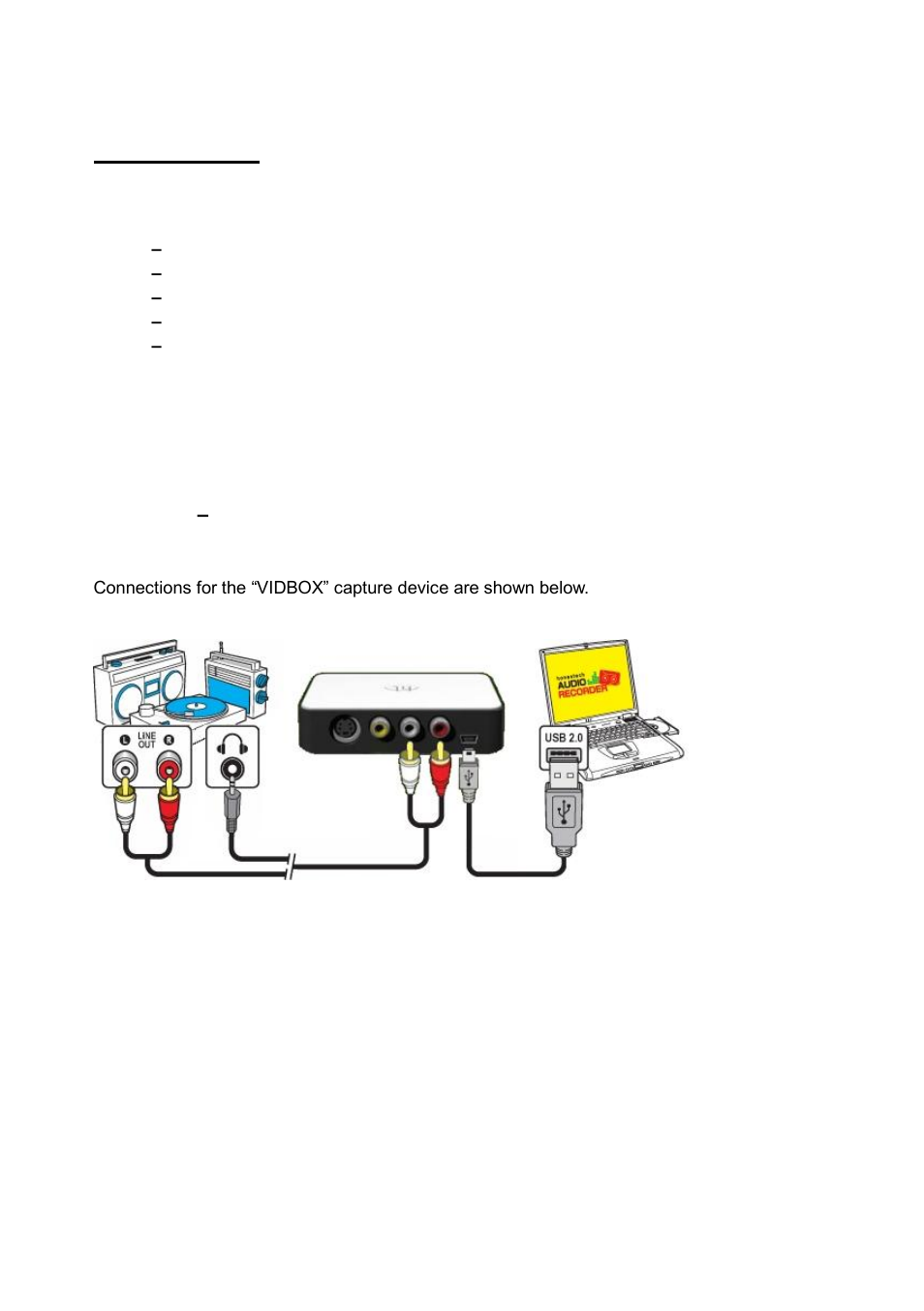 Step 1, Connections | Honestech VHS to DVD 7.0 Deluxe User Manual | Page 65 / 78