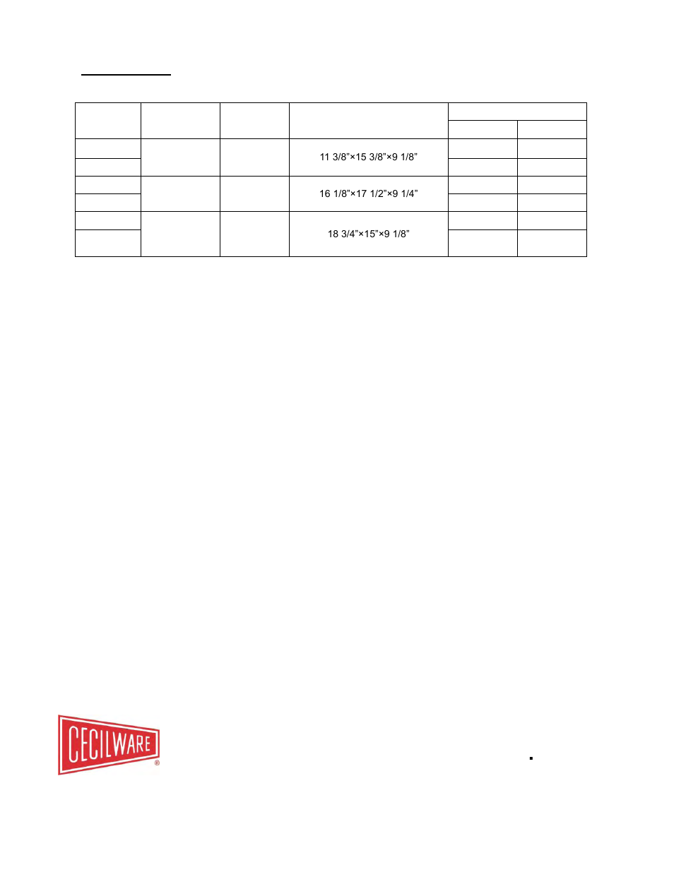 Cecilware corporation | Cecilware SG2LG User Manual | Page 10 / 10