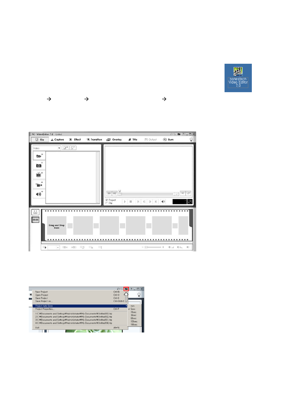 Using honestech video editor | Honestech Video Editor 7.0 User Manual | Page 14 / 76