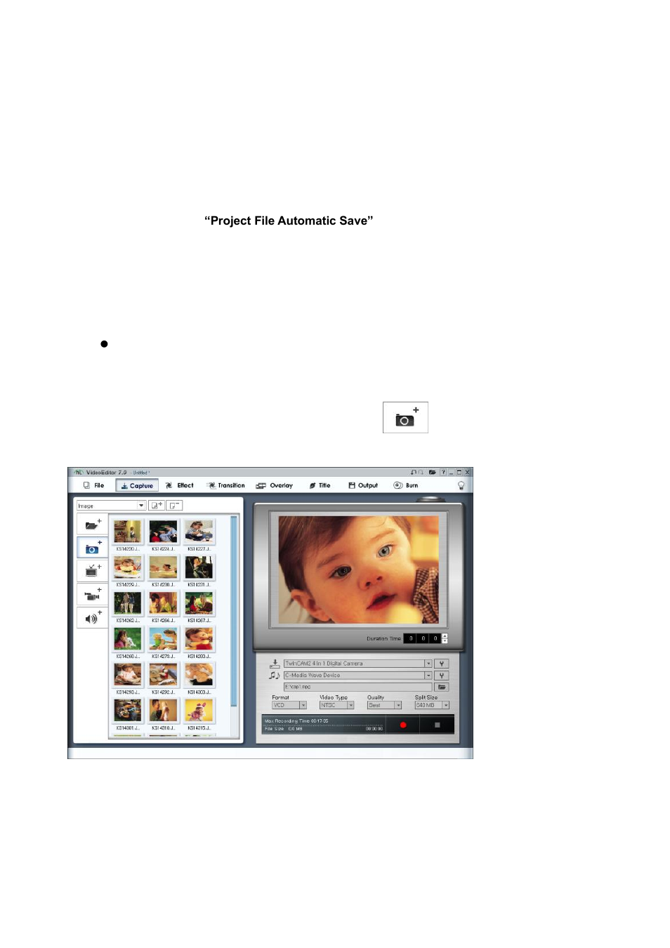 Importing video, images and audio files | Honestech Video Editor 7.0 User Manual | Page 15 / 76