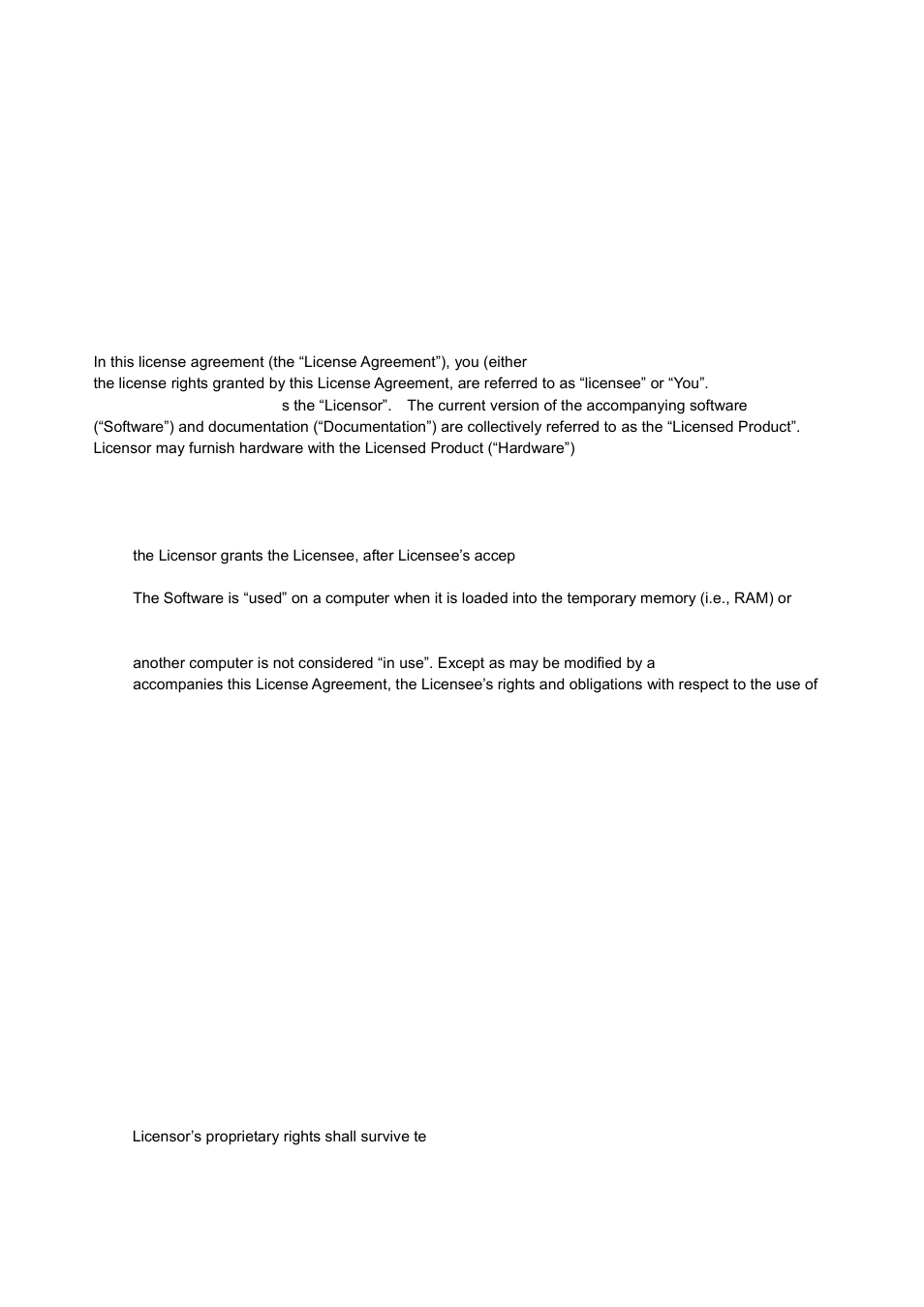 End user license agreement | Honestech Video Editor 7.0 User Manual | Page 2 / 76